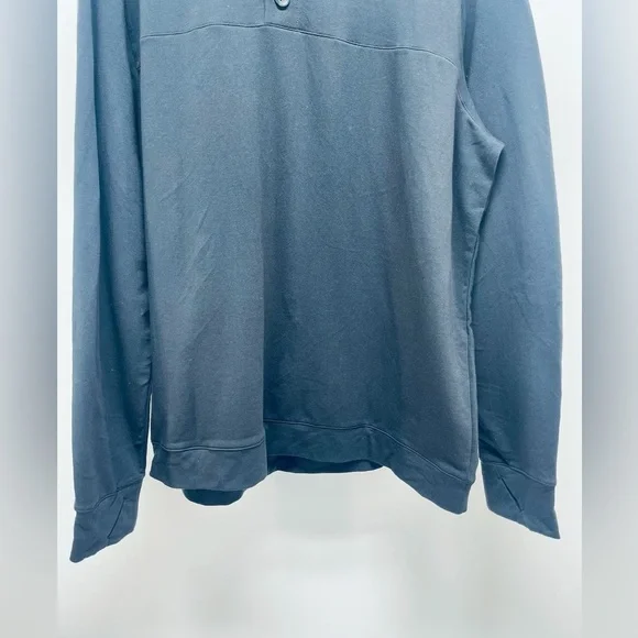 All in Motion Men's Black Button Long Sleeve Thumb Hole Hoodie Size XL - Picture 2 of 10